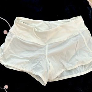 Lululemon White Shorts Size 2 - Like New